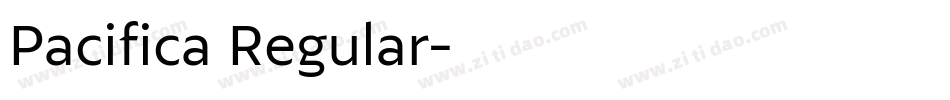 Pacifica Regular字体转换
